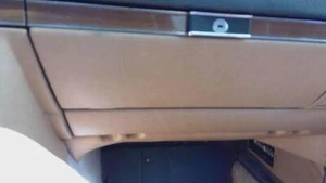 81 MERCEDES 380 Glove Box tan leather - Picture 1 of 3