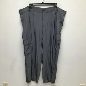 Madewell Womens Thunder Cloud Drapey The Plus Harlow Wide Leg Cargo Pants 26W - Picture 1 of 12