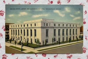 Vintage Indiana State Library & History Bldg, Indianapolis, IN UNUSED Postcard - Picture 1 of 2
