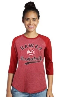 NBA Atlanta Hawks "Howard" Women's Size 2XL 3/4 Sleeve Red Tee Shirt - Image 1 of 2