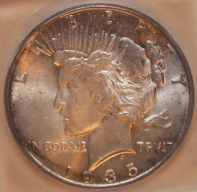 1935 Peace Dollar - ICG MS64 - #C5666 - Image 1 of 4