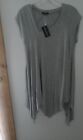 NWT LauraJanelle Size Small/med. Gray Assymetrical Sleeveless Tunic