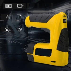 Electric Stapler 4.2v Lithium-ion Cordless Nail Staple Gun With 2500pcs Nails - Picture 1 of 11