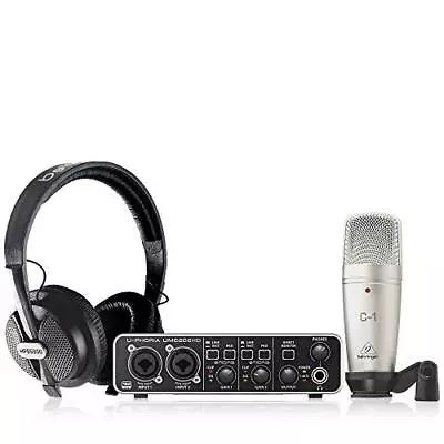 Behringer U-PHORIA STUDIO PRO Complete Recording Bundle with High-Definition USB - Image 1 of 3