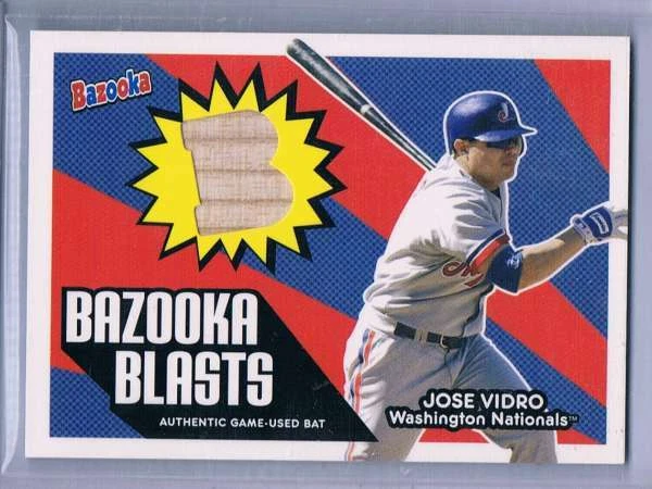 2005 Bazooka Blasts Bat Relics #BB-JV1 Jose Vidro NM-MT NM-MT MEM Nationals  - Image 1 of 1