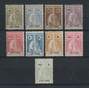 Portugal St. Thomas Sao Tome 1926 CERES #268/276 complete set MH, FVF - Picture 1 of 2
