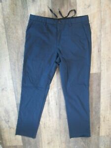 Men's BONOBOS slim fit navy drawstring pants Sz. 33x32 