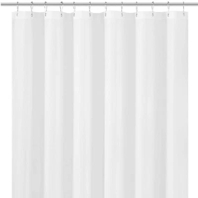 PVC Shower Curtain Liner Vinyl Resistant Water Repellent Odorless With Magnets - Image 1 of 4