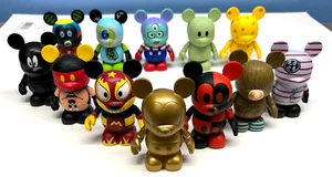 DISNEY VINYLMATION 3" URBAN SERIES 1 SET x12 GOLD MICKEY MOUSE CHASER TOY FIGURE - Picture 1 of 7