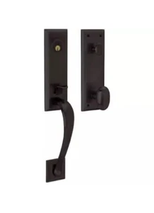 Baldwin 85352102ENTR 85352.ENTR Cody Single Cylinder Handleset with Oval Handle - Picture 1 of 11