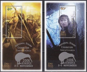 NEW ZEALAND 2003 Lord of the Rings: Return of King, 2006 Kiwipex O/P, Set of 2 - Picture 1 of 1