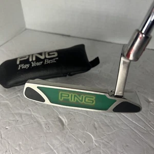 Green Face Right Handed Ping Karsten Anser 2i Putter 34.5" + Headcover - Picture 1 of 10
