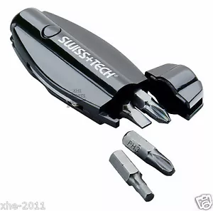 Genuine SWISS TECH XDrive Compact Driver Tool 7-in-1 Keychain Multi Tool ST60200 - Picture 1 of 8