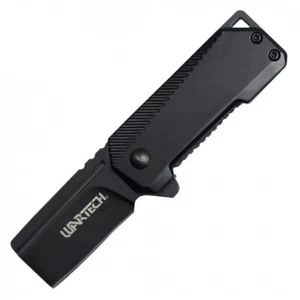 BLACK Tactical BOX CUTTER Pocket CLEAVER Spring Assisted Open Folding Knife EDC - Picture 1 of 4