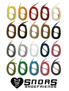 SNORS Gewachste flache Schnürsenkel 90-150cm für Stiefel Herrenschuhe Schuhband - Bild 1 von 42