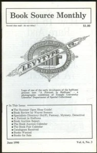 Book Source Monthly Magazine June 1990 A Portarit in Halftone Book Reviews - Imagen 1 de 1