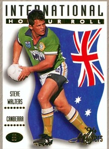 ✺New✺ 1994 CANBERRA RAIDERS NRL Premiers Card STEVE WALTERS Honour Roll Masters