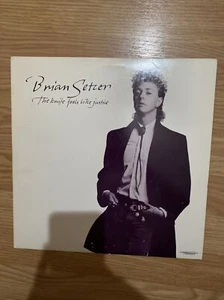 Vtg BRIAN SETZER The Knife Feels Like Justice EMI Vinyl Promo Pressing SPRO 9576 - Picture 1 of 4