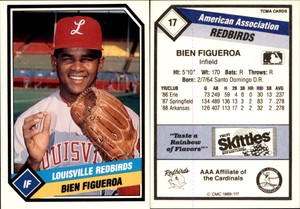 Bien Figueroa 1989 CMC Louisville Red Birds #17 Card *AutographDen*