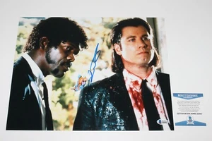JOHN TRAVOLTA SIGNED AUTOGRAPH 'PULP FICTION' 11x14 MOVIE PHOTO BECKETT COA BAS - Picture 1 of 5