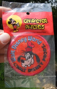 Vintage Walt Disney World Goofy Character Patch Disney Productions NOS - Picture 1 of 3