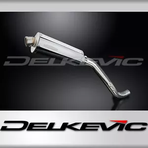 Kit silenciador de escape ovalado de acero inoxidable de 14" sin cordones Triumph Tiger 1050 2006-2012 - Imagen 1 de 5