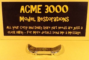 Spot On 217 Jaguar E Type Reproduction Repro - Chrome Plastic Rear Bumper - Picture 1 of 2