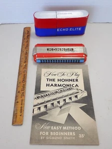 Vintage Hohner Echo Elite Harmonica Made in Germany w/Original Box - Picture 1 of 9
