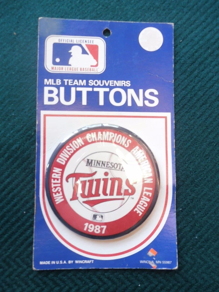Minnesota Twins 1987 Western Division Champions Pin - Image 1 of 1