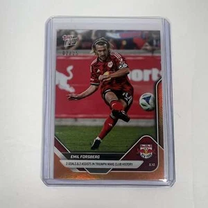 2025 Topps NOW MLS Emil Forsberg #37 Orange Foil #2/25 - New York Red Bulls - Picture 1 of 2