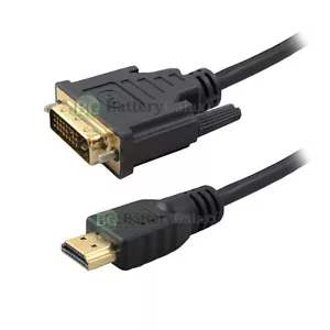 6FT 1.4 GOLD 24+1 DVI Male to HDMI Male Cable for 3D TV HDTV LED 1080P 7800+SOLD - Picture 1 of 4