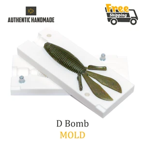 Señuelo de pesca D Bomb cebo molde castor plástico blando 4,4" - Imagen 1 de 4