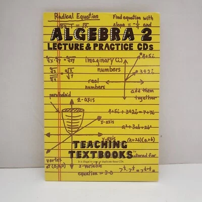 Teaching Textbooks Algebra 2 Lecture & Practice CDs Complete Set Home School - Image 1 of 4