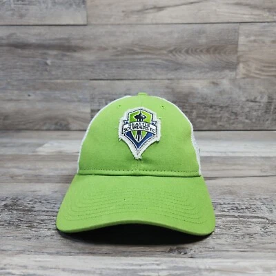 Seattle Sounders MLS FC Cap Hat Adult Mens Outdoor Adjustable SnapBack Trucker  - Image 1 of 4