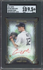 2021 Topps Diamond Icons Red Ink Autographs RC #RI-CMI Casey Mize 14/25 SGC 9.5 - Bild 1 von 2