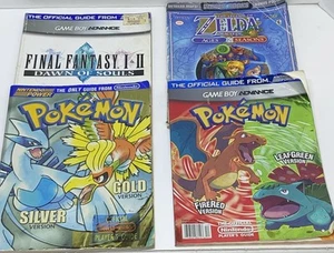 4 guías Nintendo Power Players Pokemon plata/oro disparado/verde hoja VER DISCO... - Imagen 1 de 24