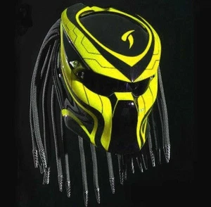 ENVÍO GRATIS CASCO DE MOTO PREDATOR LÍNEA AMARILLA (CERTIFICADO DOT Y ECE) - Imagen 1 de 5