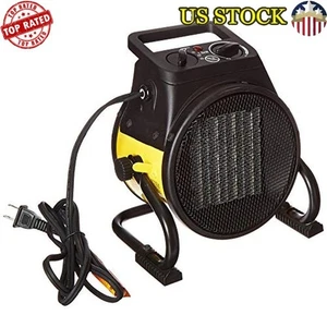 Electric Forced Air Heater 5120 BTU Portable Fan PTC Ceramic Compact Adjustable - Picture 1 of 4