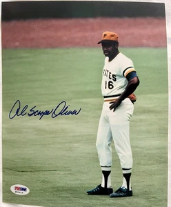 Al "SCOOP" Oliver Pittsburgh Pirates Signed 8x10 MLB Photo PSA COA - Picture 1 of 2