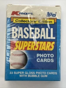 1990 TOPPS KMART BASEBALL SUPERSTARS COMPLETE SEALED SET - 33 CARDS - Bild 1 von 5
