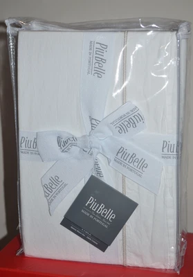 NEW PiuBelle Piu Belle QUEEN Sheet Set 100% Cotton Portugal Luxury Bedding 4 PC - Image 1 of 4