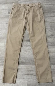 Birddogs Men's 32 x 34 Stretch Every Day Khaki Chino Pants Solid Brown Flat - Picture 1 of 7
