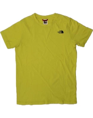 THE NORTH FACE Boys T-Shirt Top 11-12 Years Large  Yellow Cotton AI03 - Image 1 of 3