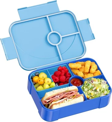 LEIKEEGO Brotdose Kinder mit Fächern Auslaufsicher Lunchbox Kinder Brotdose - Bild 1 von 4