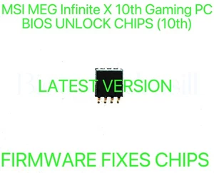 MSI MEG Infinite X 10th Gaming PC, NO PASSWORD FIRMWARE BIOS CHIP LATEST VERSION - Afbeelding 1 van 1