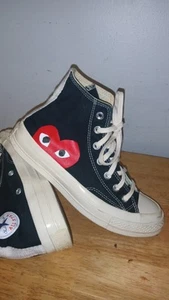 CONVERSE Comme DES GARCONS HIDDEN HEART Sz 7 Women / sz 5 MEN - Picture 1 of 10
