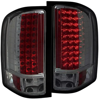 Smoke Lens Tail Light Assembly for 2007-14 Chevrolet Silverado 2500 HD [Chrome] - Image 1 of 3