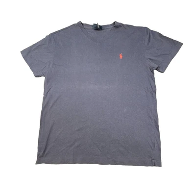 vtg Ralph Lauren Shirt Mens MEDIUM blue short sleeve cotton single stitch Size M - image 1 of 4