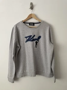 Karl Lagerfeld Grey Graffiti Sweatshirt Size XL - Picture 1 of 4
