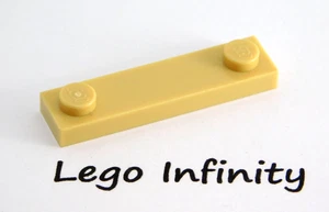 12 LEGO Plato Tostado/Beige 1 x 4 con 2 Tachuelas (con Ranura) (41740) - 12 Piezas - Imagen 1 de 1